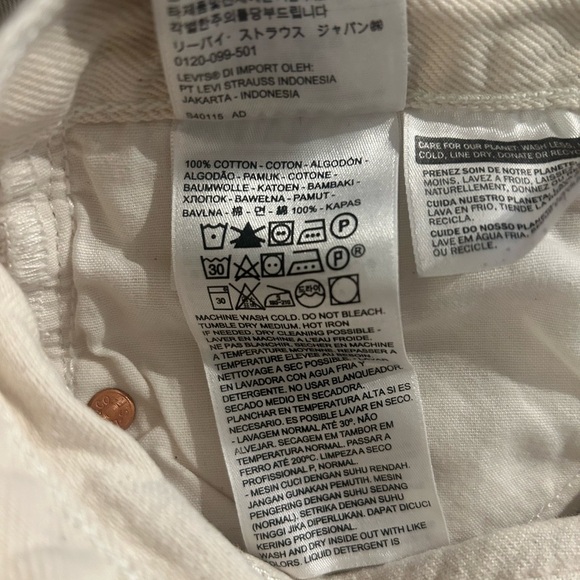 LEVI Wedgie White Jeans - Copy - Picture 7 of 7